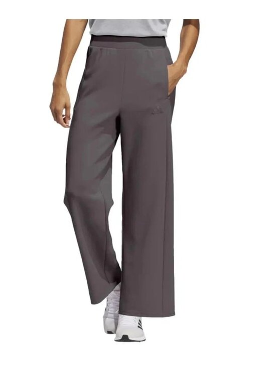 adidas Pants - Adidas Women's Size Medium Gray Strata Wide Leg Pant with Pockets NWT